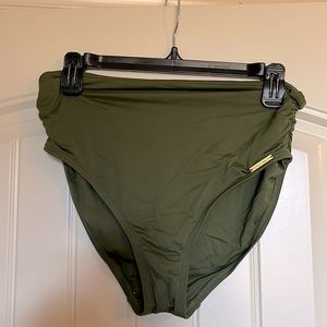 Vince Camuto green high waisted swim bottoms